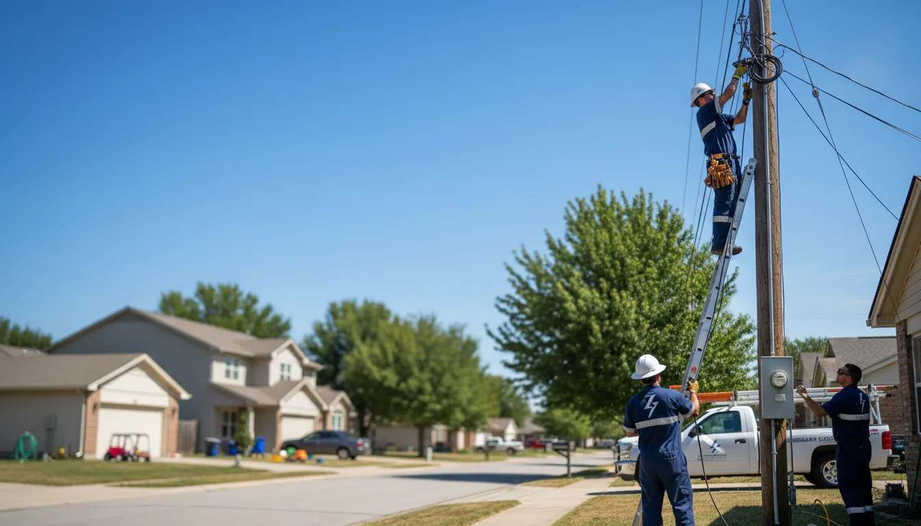 Residential electrician providing installation services in Houston, AR
